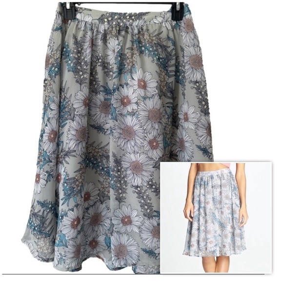 Floral Print Women's Skirt - Picture 1 of 15